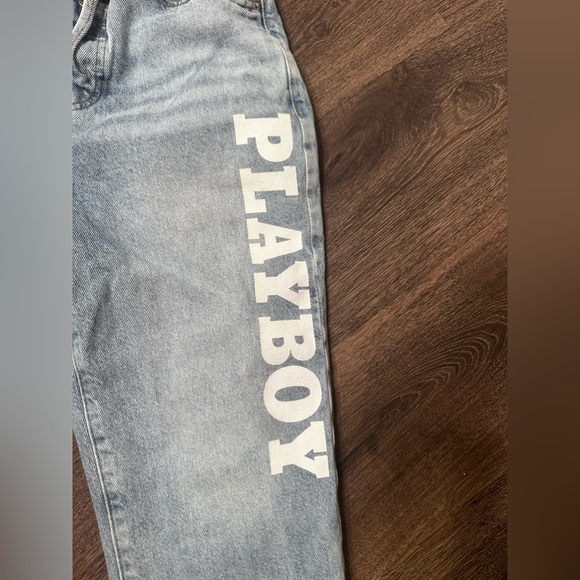 Playboy by PacSun Light Blue High Waisted Straight Leg Jeans size 26 - Picture 4 of 17